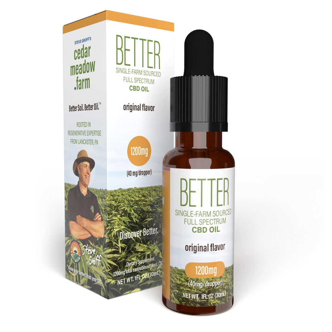 Better CBD oil, from Cedar Meadow Farm - Regenerative CBD Oil, Lotion and Salve